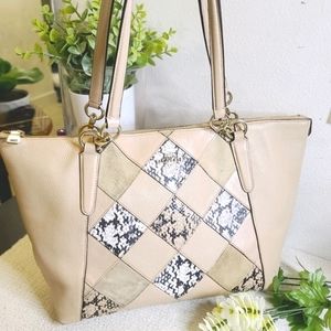 Coach Ava Snake Patchwork tote F57510